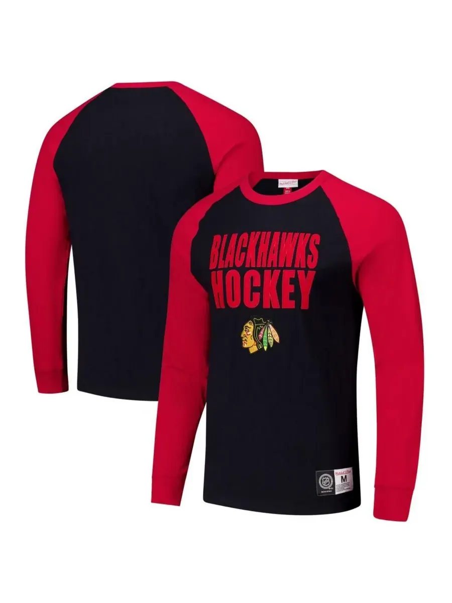 Mitchell & Ness Мужская футболка с длинным рукавом Mitchell Ness Chicago Blackhawks Legendary Slub