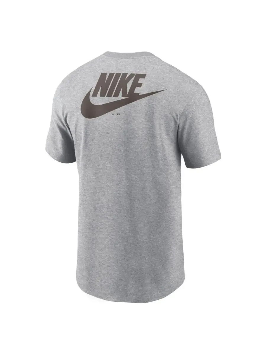 Nike Мужская футболка серого цвета с крупным логотипом San Diego Padres Cooperstown Collection — изображение 2 из 2, серый