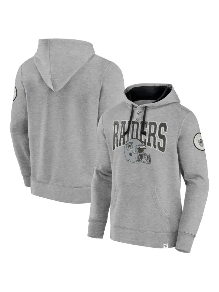 Fanatics Мужская толстовка с капюшоном и логотипом команды Las Vegas Raiders