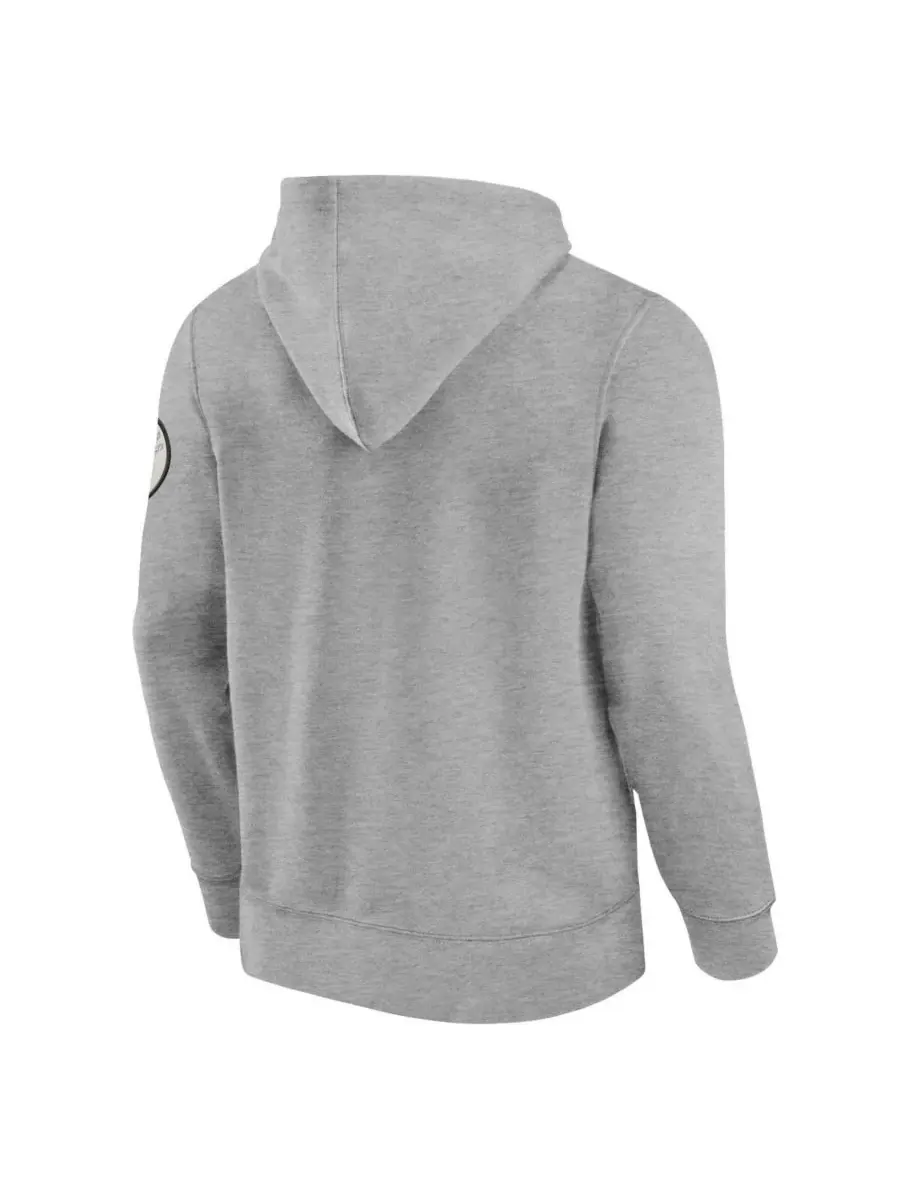 Fanatics Мужская толстовка с капюшоном и логотипом команды Las Vegas Raiders — изображение 2 из 3, серый