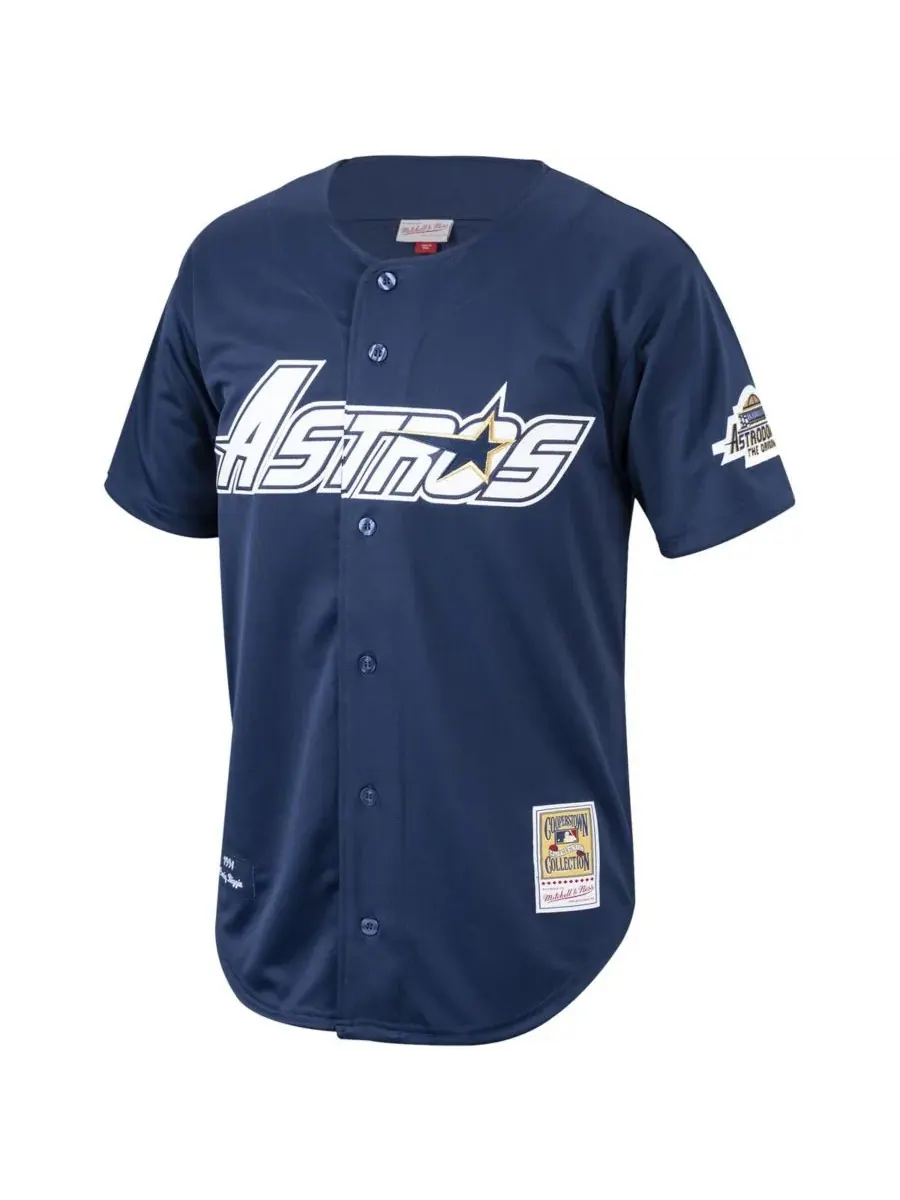 Mitchell & Ness Мужская темно-синяя футболка Крейга Биггио из коллекции Cooperstown Collection 1994 — изображение 2 из 3
