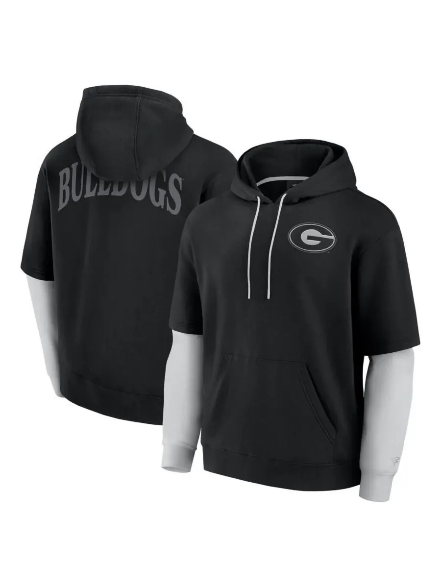 Fanatics Мужская черная толстовка с капюшоном Georgia Bulldogs