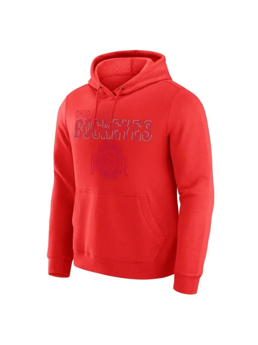 Коллекция Darius Rucker: Мужская алая толстовка с капюшоном в стиле Ohio State Buckeyes Fanatics — изображение 3 из 3, алый