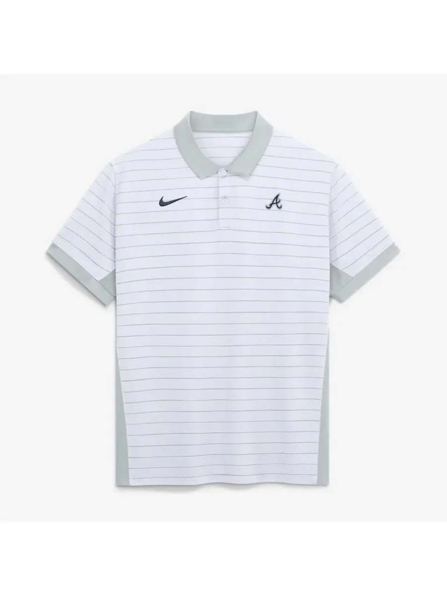 Мужское поло Nike Atlanta Braves с полосатым дизайном, Dri-FIT