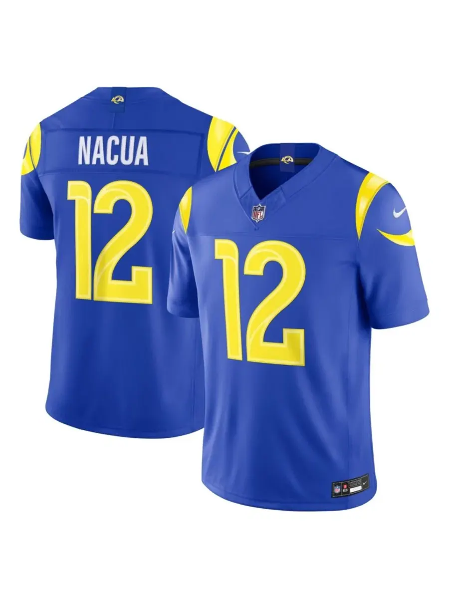 Футболка Nike Puka Nacua Royal Los Angeles Rams Vapor F.U.S.E. Stitched Limited Jersey