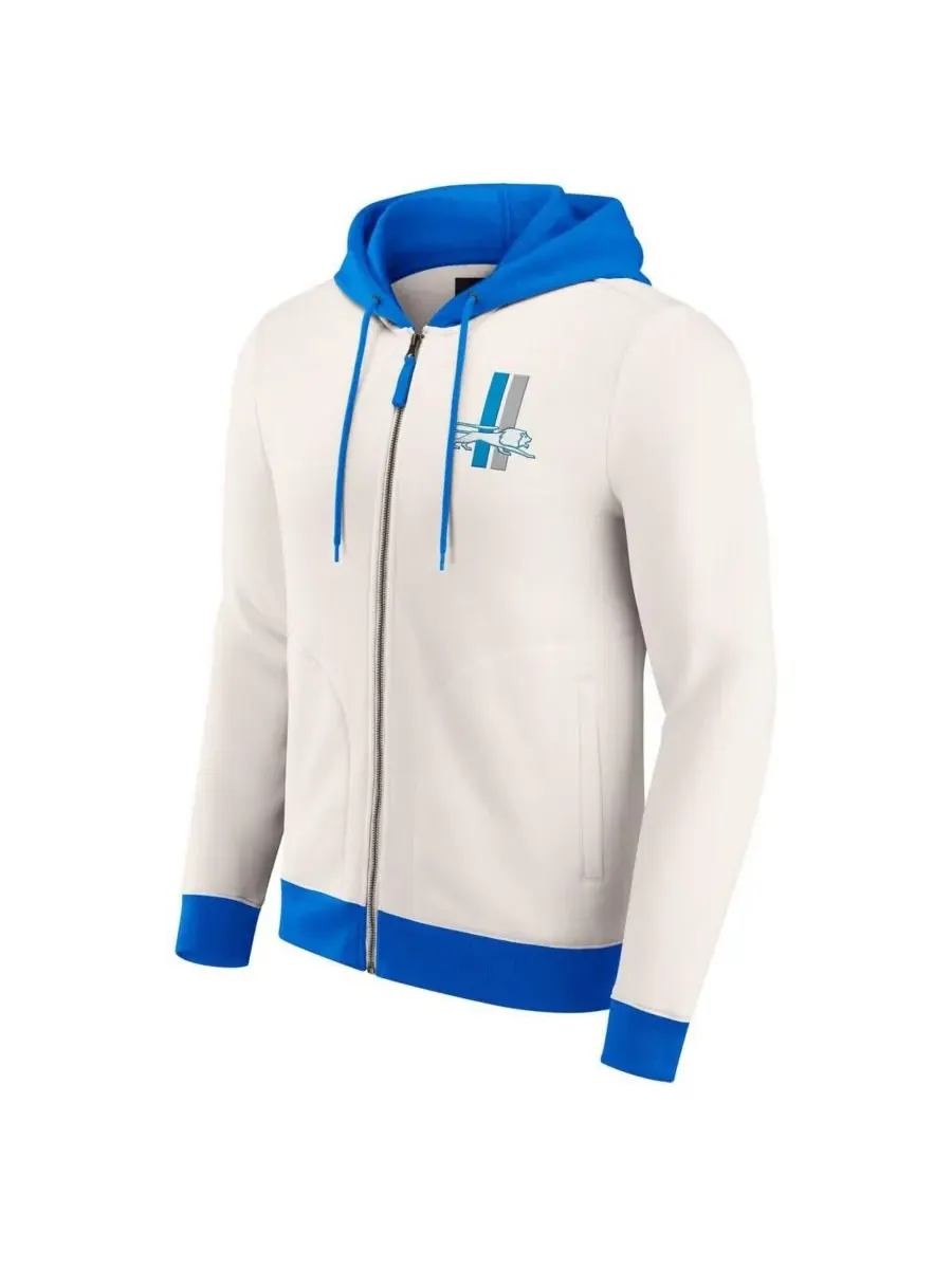 Fanatics Мужская толстовка на молнии кремового цвета с принтом Detroit Lions от Darius Rucker — изображение 3 из 3, бежевый