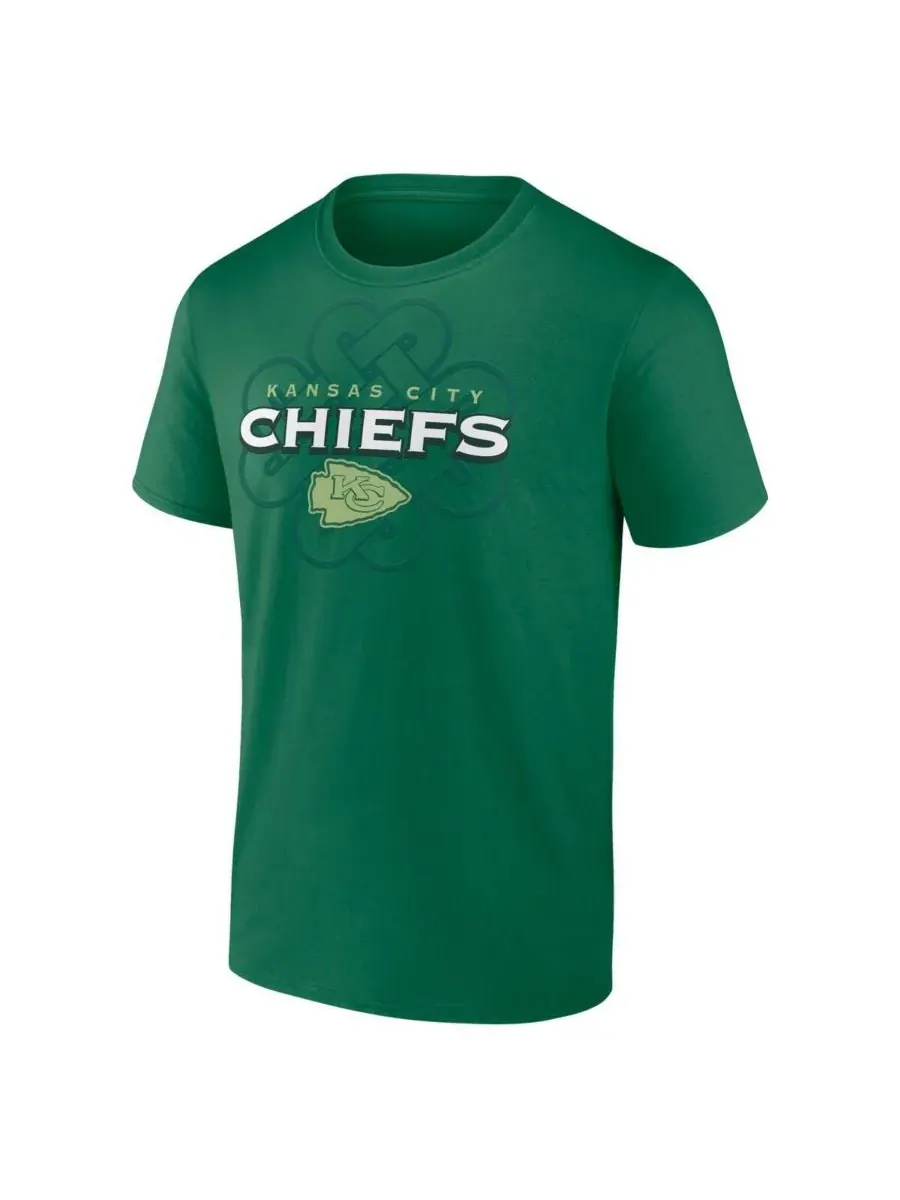 Fanatics Мужская футболка Kelly Green Kansas City Chiefs Big Tall Celtic — изображение 2 из 3, зеленый