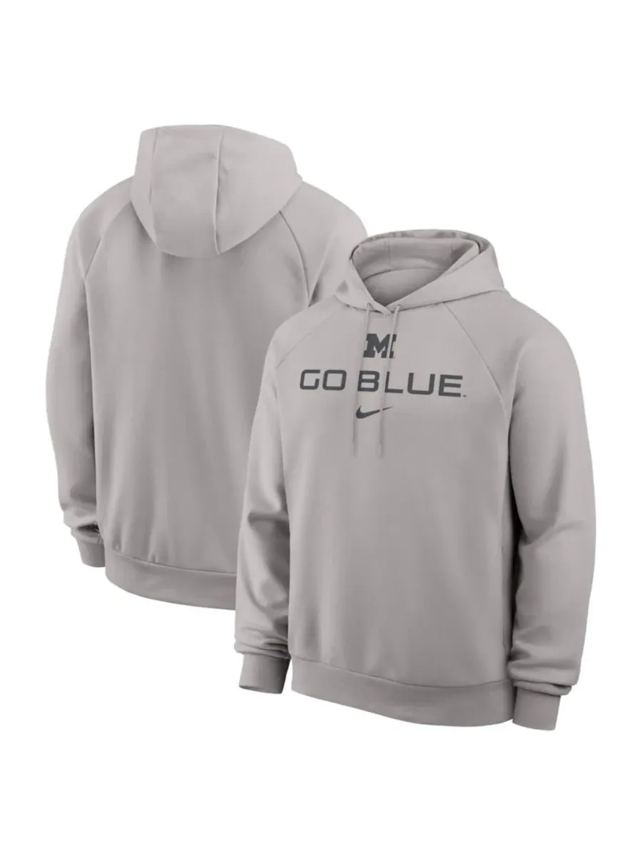 Худи с рагланом и капюшоном Michigan Wolverines Premium Performance Raglan Dri-FIT Nike