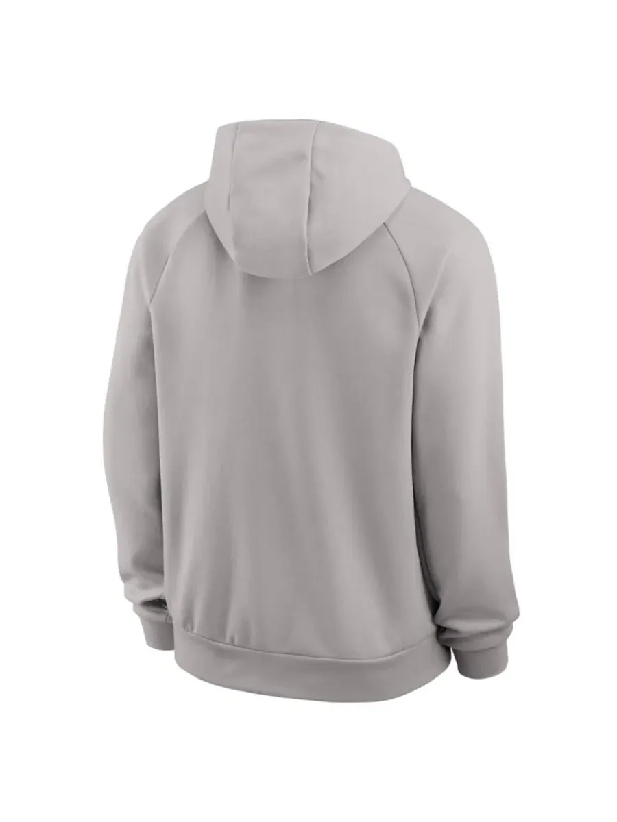 Худи с рагланом и капюшоном Michigan Wolverines Premium Performance Raglan Dri-FIT Nike — изображение 3 из 3, серый