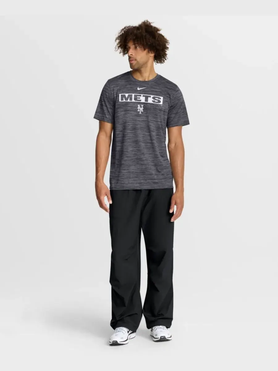 Футболка Dri-FIT с кросс-окрашенным принтом Velocity New York Mets Nike — изображение 5 из 5, черный