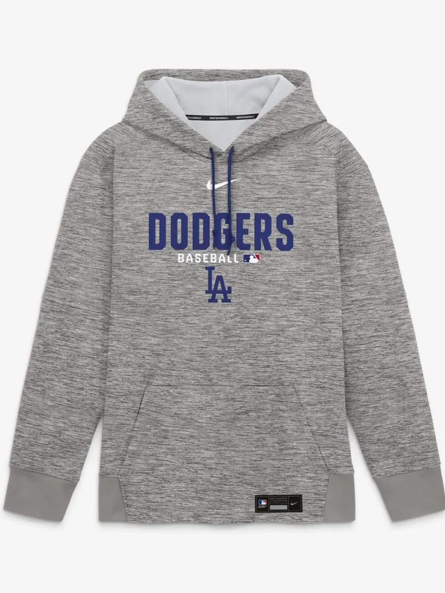 Худи с длинным рукавом, на молнии, с капюшоном, Los Angeles Dodgers Authentic Collection Therma-FIT — изображение 5 из 5