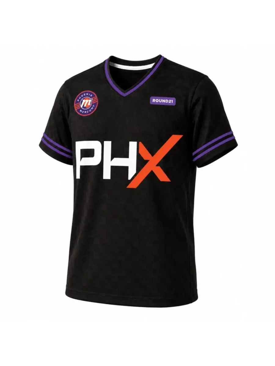 Футболка-джерси с принтом Soccer Jersey Phoenix Mercury Round21 — изображение 3 из 3, черный