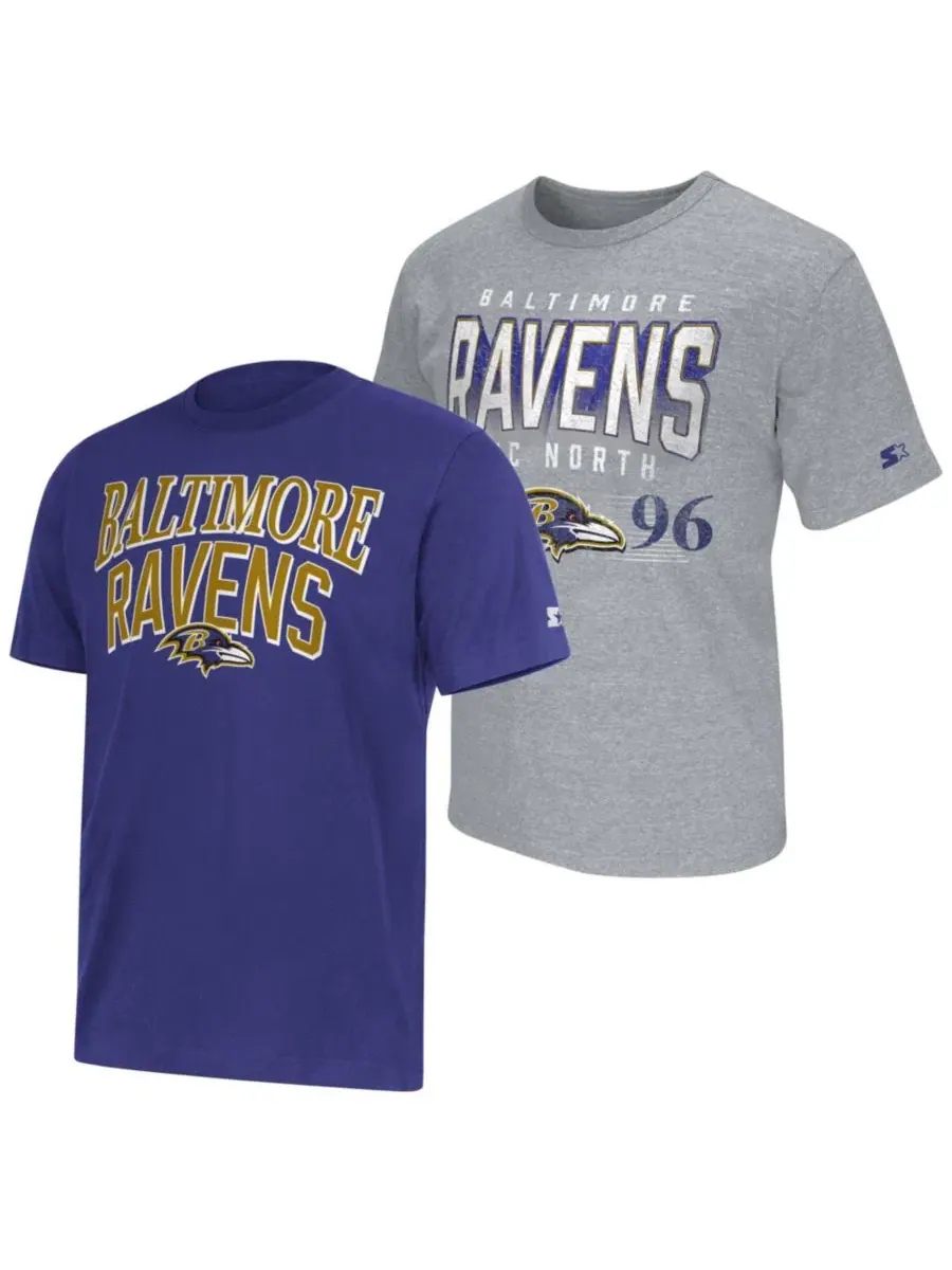 Комплект футболок с принтом Baltimore Ravens Starter