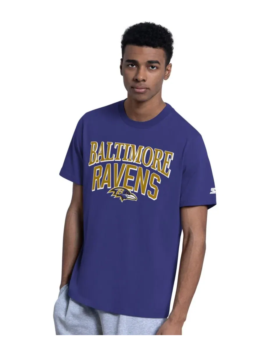 Комплект футболок с принтом Baltimore Ravens Starter — изображение 5 из 5, фиолетовый серый