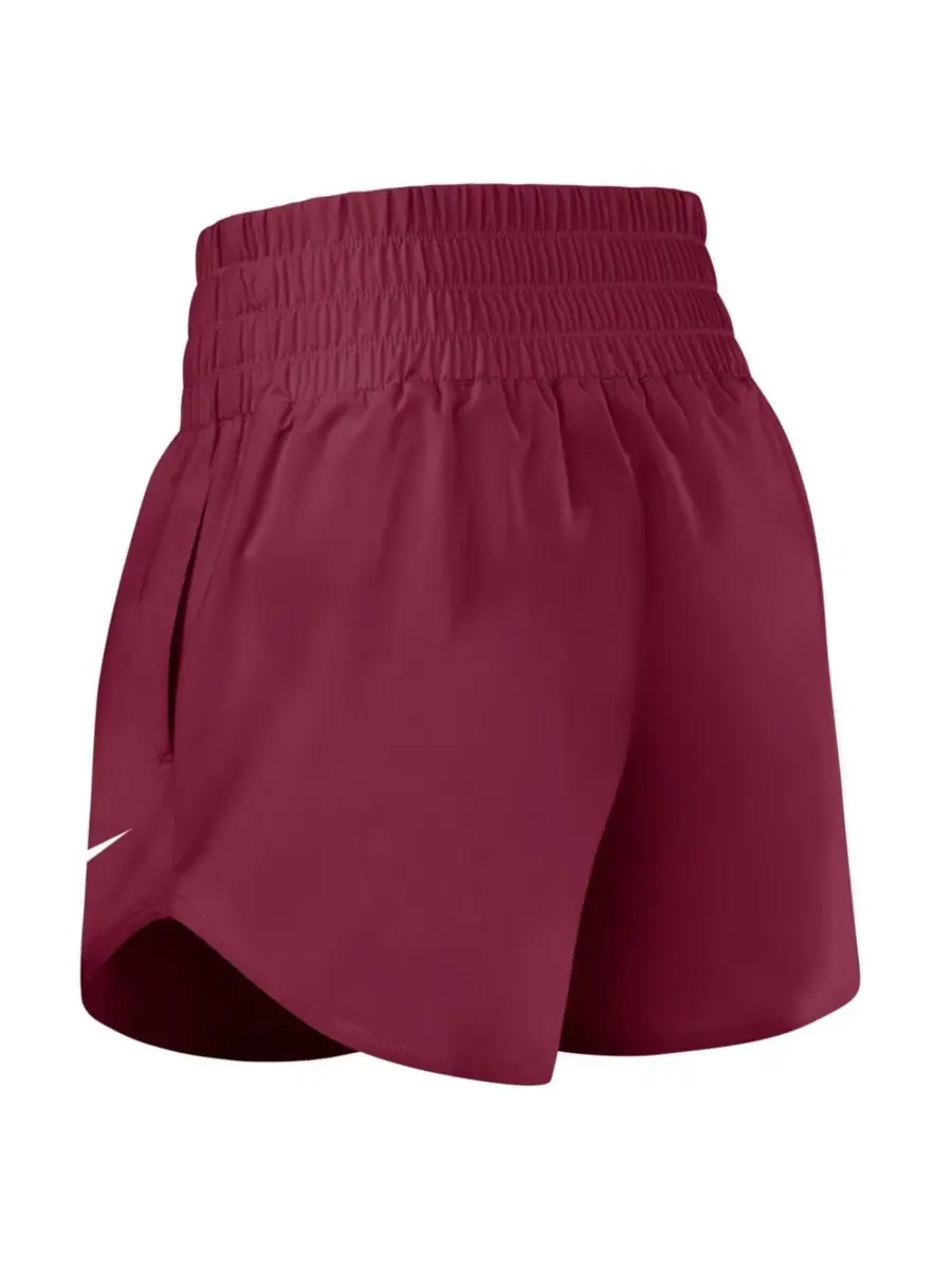 Шорты с высоким поясом Dri-FIT Nike Florida State Seminoles — изображение 2 из 2, гранат