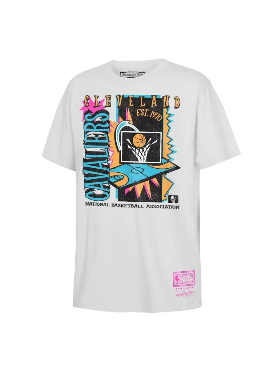 Футболка с принтом Neon Court Shock Mitchell & Ness