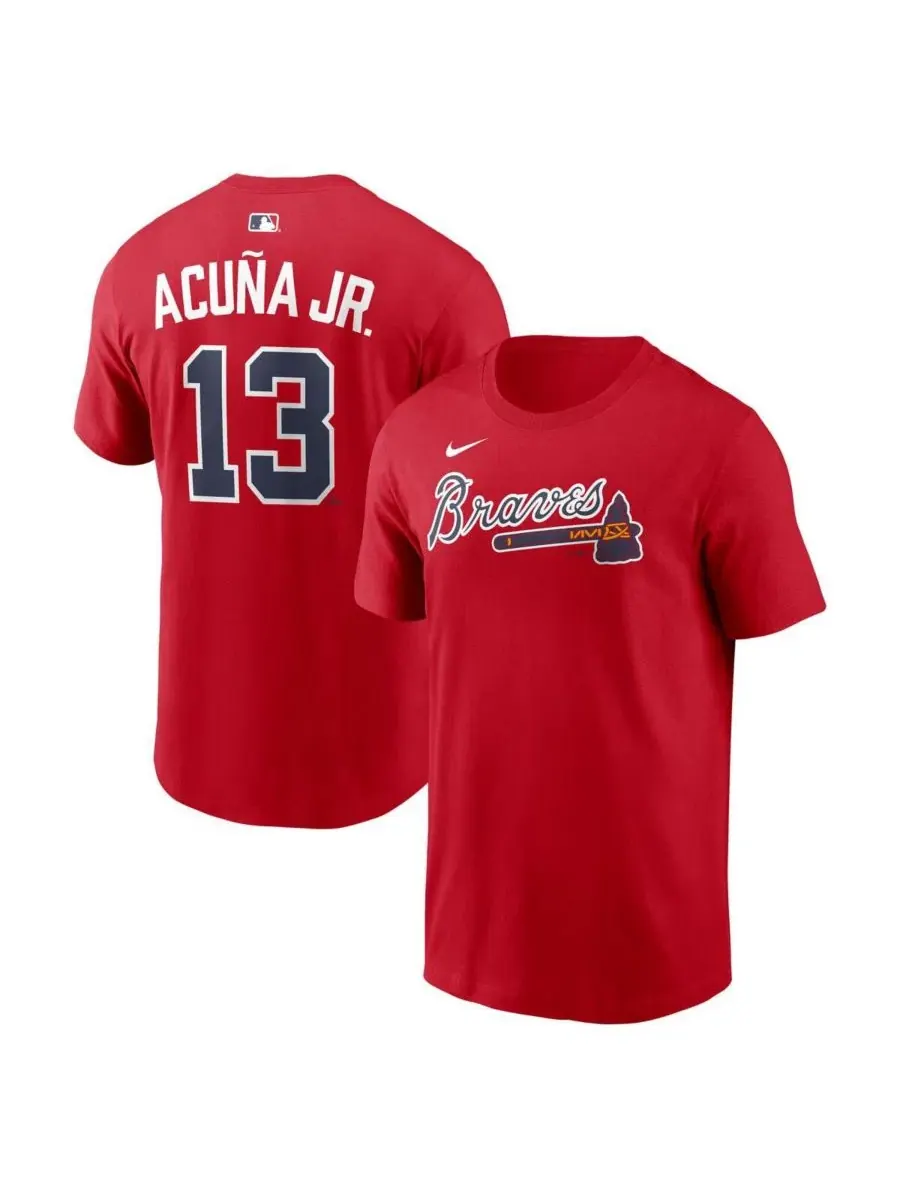 Футболка с именем и номером Ronald Acuna Jr. Nike