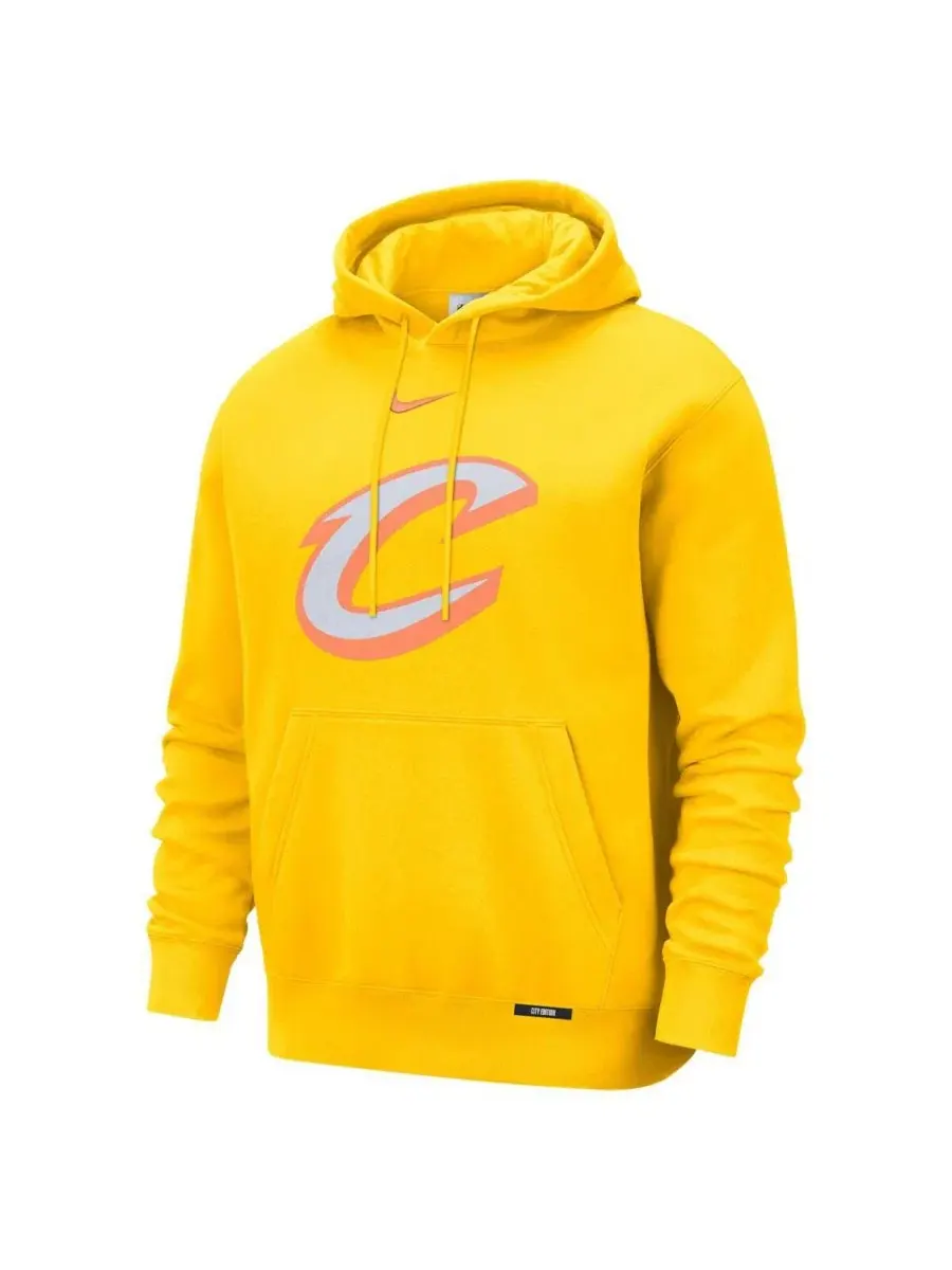 Худи с логотипом Cleveland Cavaliers Nike — изображение 3 из 3, желтый