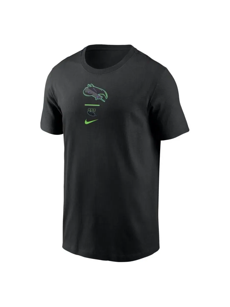 Футболка с принтом Tampa Bay Rays City Connect 2-Hit Nike — изображение 2 из 4, черный