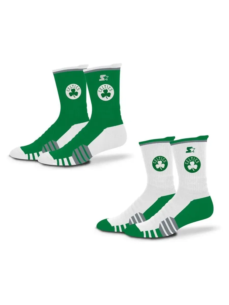 Комплект носков с командной символикой Boston Celtics, 2 пары Starter