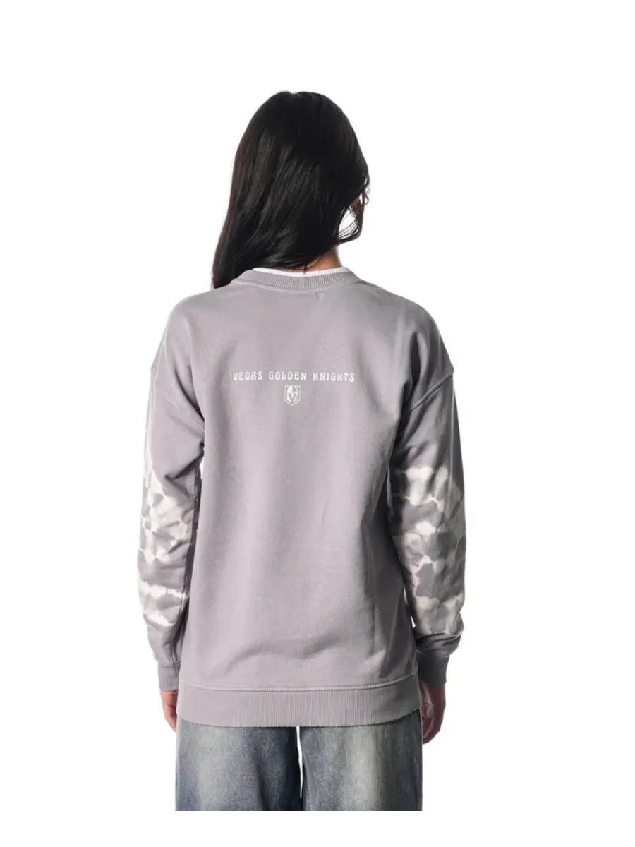 Свитшот с принтом Tie-Dye Double Collar Pullover The Wild Collective — изображение 2 из 2, серый