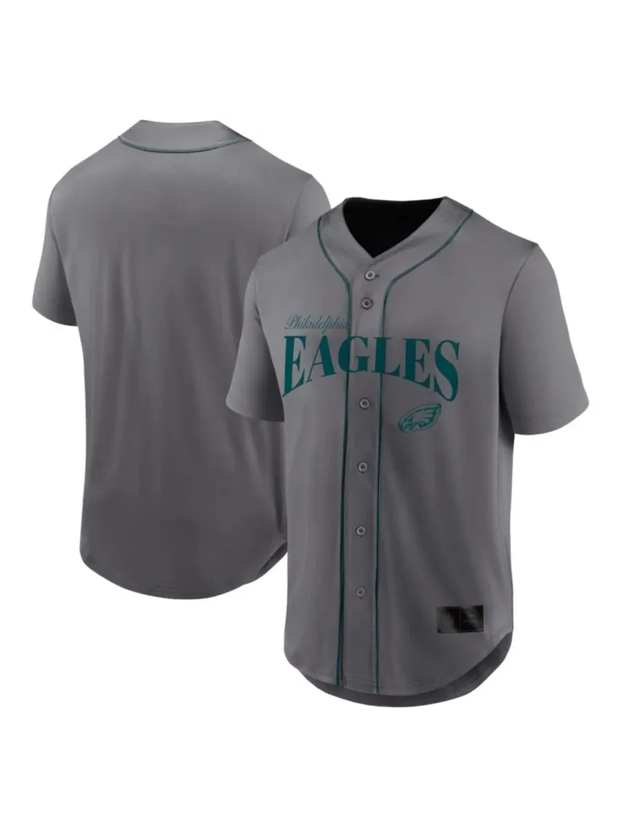 Рубашка-поло с принтом Philadelphia Eagles After Hours Button-Up Fanatics