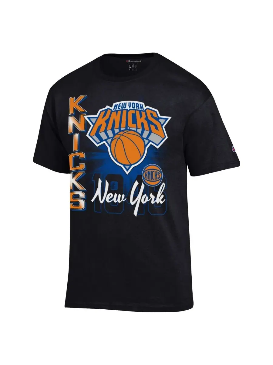 Футболка с принтом Vertical Jersey Black New York Knicks Champion — изображение 2 из 3, черный