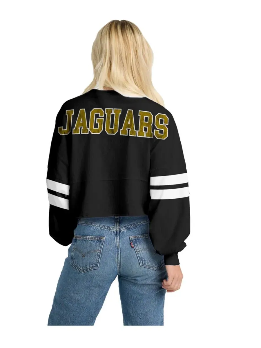 Женская футболка оверсайз с принтом Jacksonville Jaguars Spirit Jersey — изображение 2 из 2, черный
