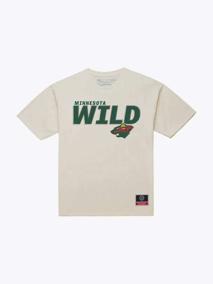 Футболка с принтом Minnesota Wild Mitchell & Ness
