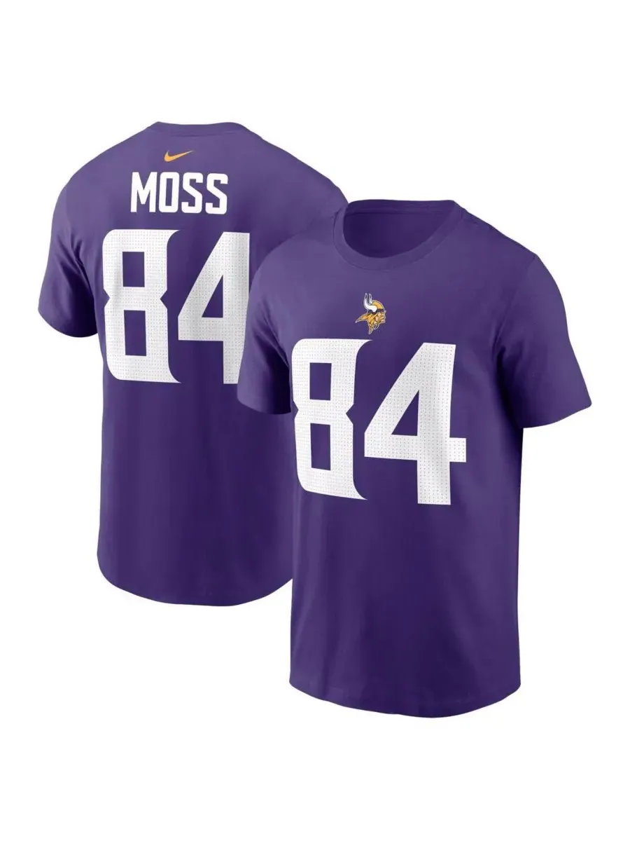 Nike Мужская фиолетовая футболка с именем и номером игрока команды Minnesota Vikings, завершившего