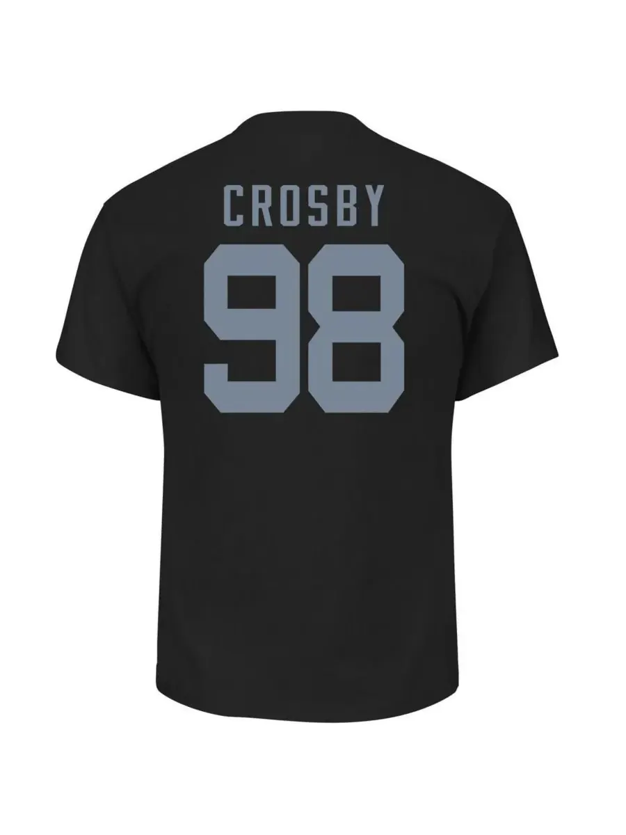 Fanatics Мужская черная футболка Maxx Crosby с изображением игрока команды Las Vegas Raiders — изображение 3 из 3, черный