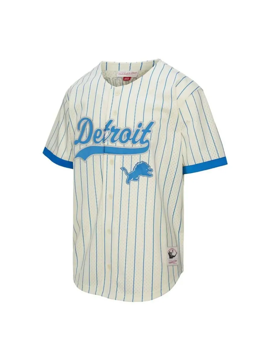 Mitchell & Ness Мужская бейсбольная майка кремового цвета с фамилией Барри Сандерса и номером — изображение 3 из 3, бежевый
