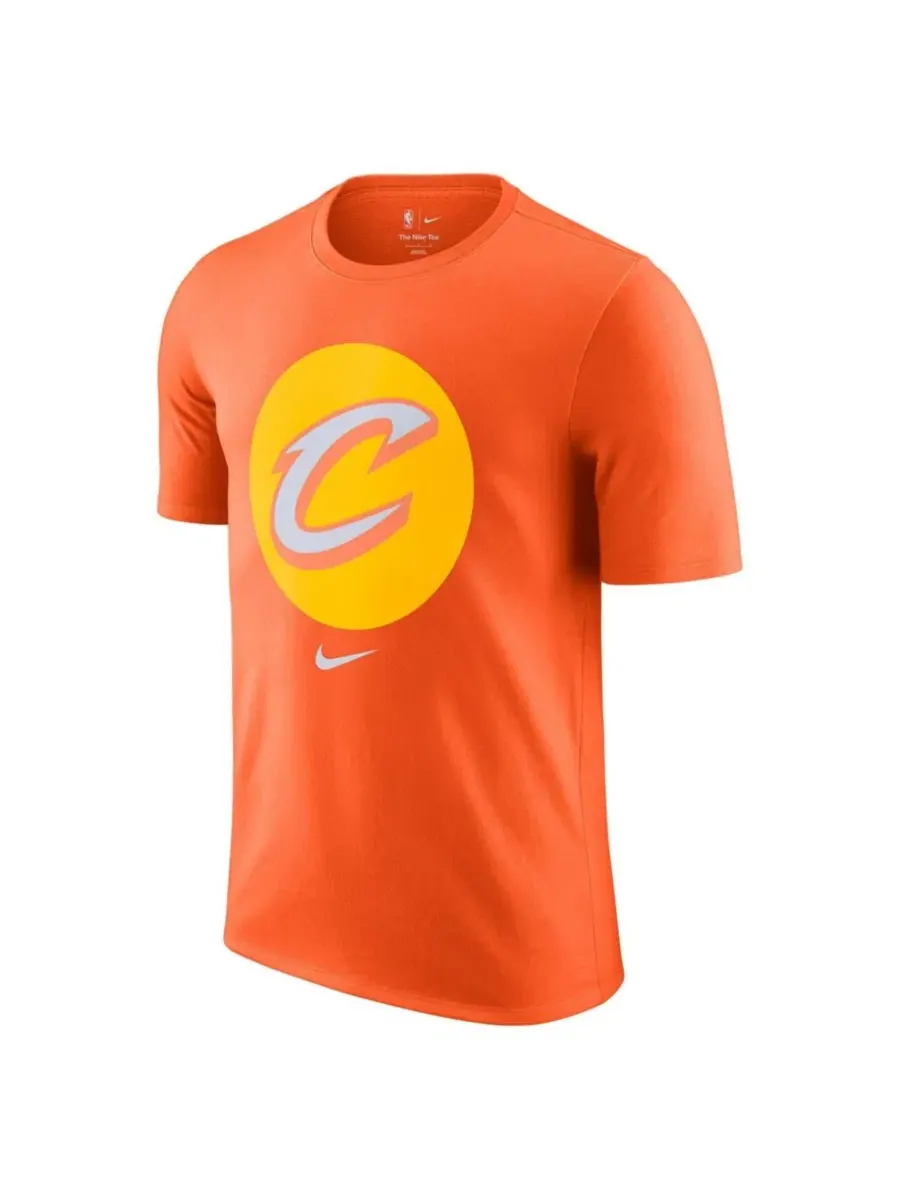Мужская оранжевая футболка Cleveland Cavaliers 2025/26 City Edition Remix Essential Logo Nike — изображение 2 из 3, оранжевый