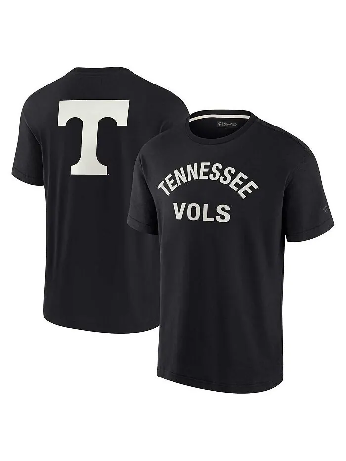 Черная мужская и женская супермягкая футболка Tennessee Volunteers с коротким рукавом Fanatics