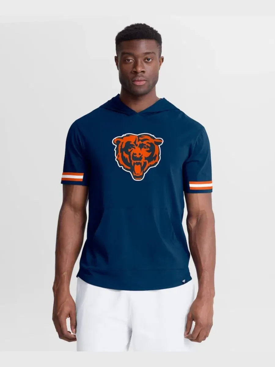 Футболка с капюшоном и коротким рукавом Chicago Bears Optimal Play Fanatics