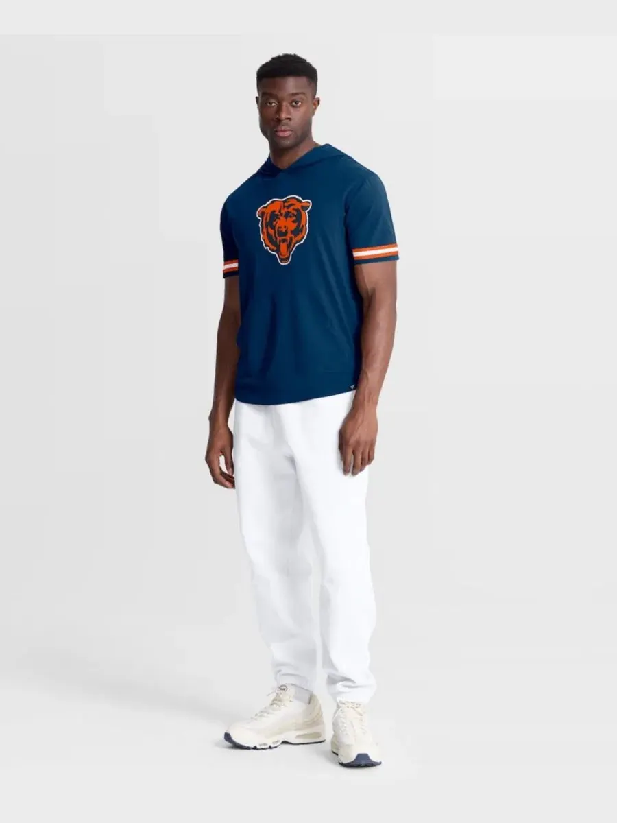 Футболка с капюшоном и коротким рукавом Chicago Bears Optimal Play Fanatics — изображение 5 из 5, темно-синий оранжевый