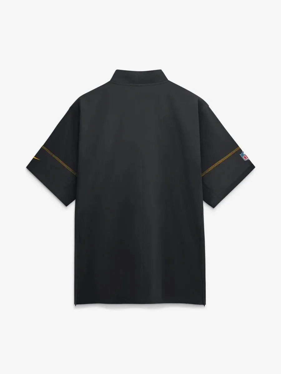 Куртка тренерская с коротким рукавом Pittsburgh Steelers Nike — изображение 2 из 2, черный