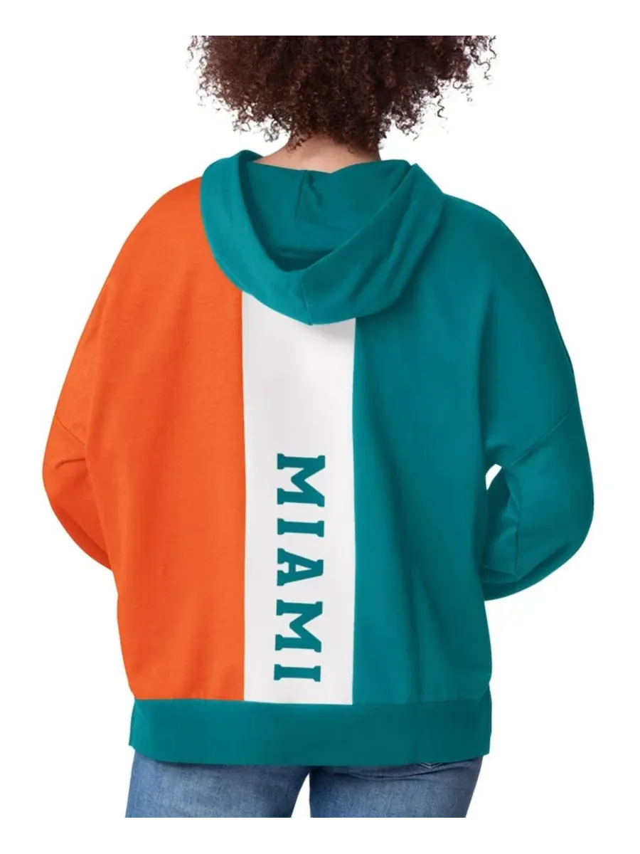 Женское худи с длинным рукавом Power Move Long Sleeve Pullover Starter — изображение 2 из 2, голубой