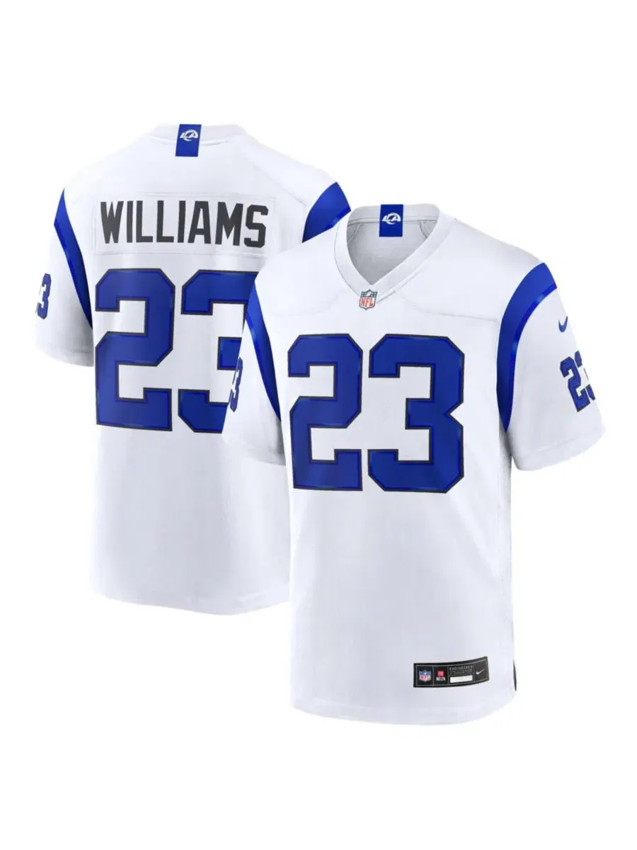 Игровая футболка Kyren Williams Los Angeles Rams Fearsome White Game Jersey Nike