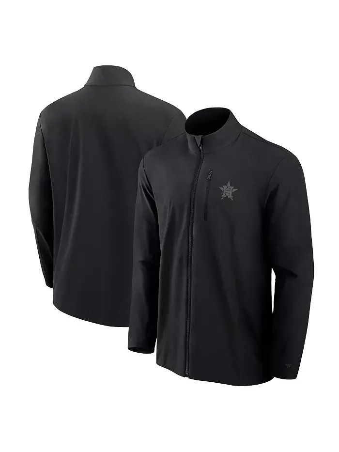Мужская черная вязаная куртка на молнии Houston Astros Front Office Fanatics Signature