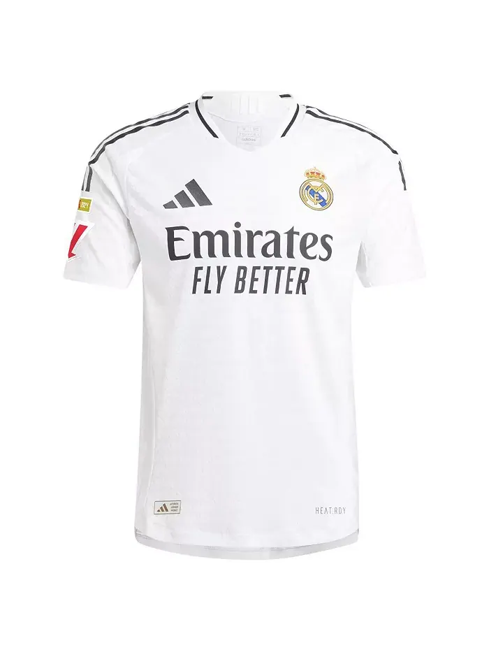 Мужская футболка Vini Jr. белая Real Madrid 2024/25 домашняя аутентичная игровая adidas — изображение 2 из 3