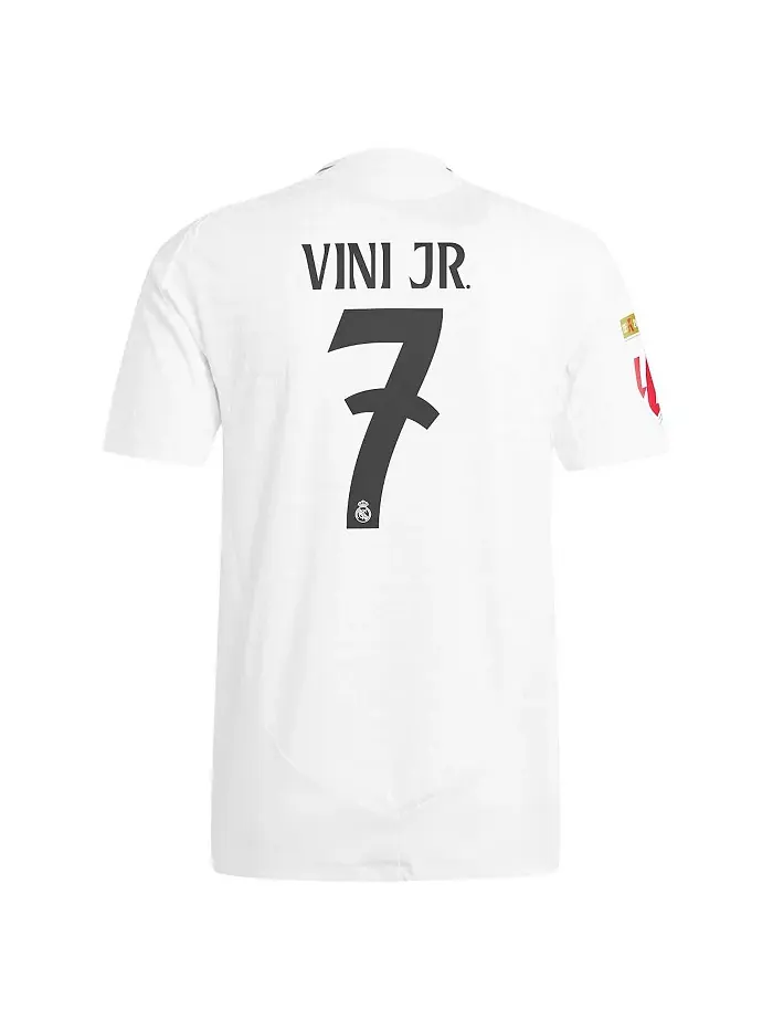 Мужская футболка Vini Jr. белая Real Madrid 2024/25 домашняя аутентичная игровая adidas — изображение 3 из 3