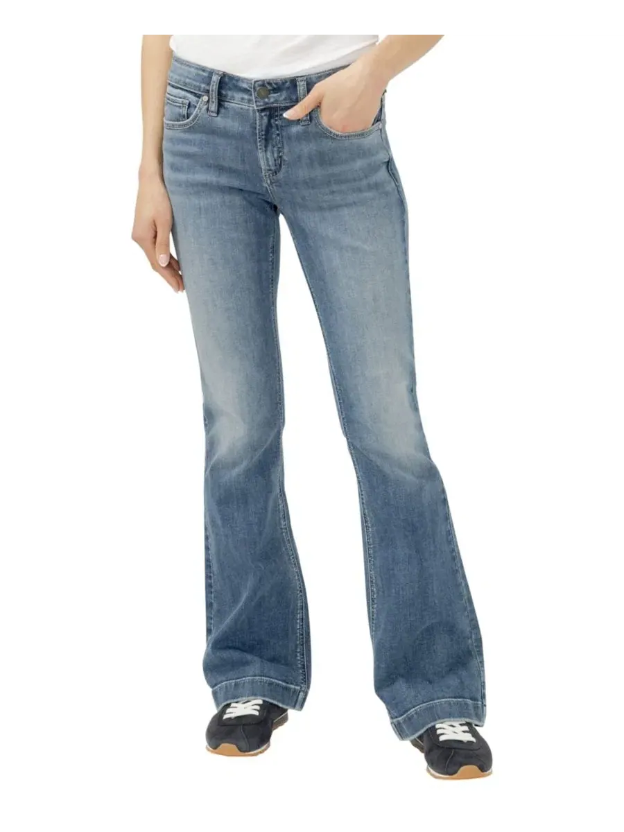 Джинсы женские клеш с завышенной талией Elyse Silver Jeans Co., Saturday Morning