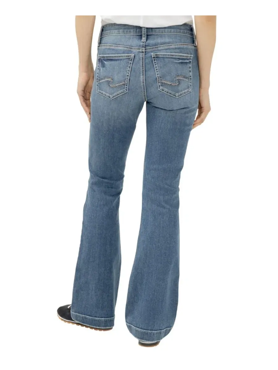 Джинсы женские клеш с завышенной талией Elyse Silver Jeans Co., Saturday Morning — изображение 5 из 5