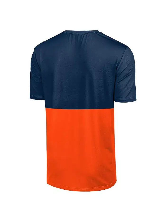 Мужская футболка Detroit Tigers Big Logo Mascot в цвете Navy/Orange FOCO — изображение 3 из 5