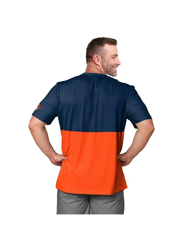 Мужская футболка Detroit Tigers Big Logo Mascot в цвете Navy/Orange FOCO — изображение 5 из 5