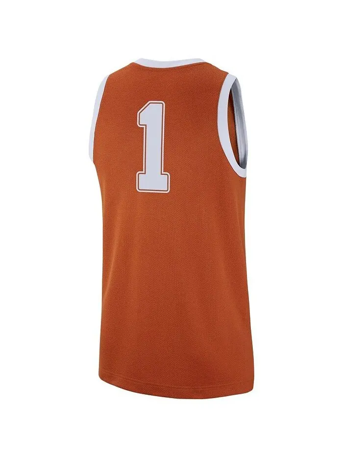 Реплика мужского джерси №1 Burnt Orange Texas Longhorns Nike — изображение 2 из 2, оранжевый