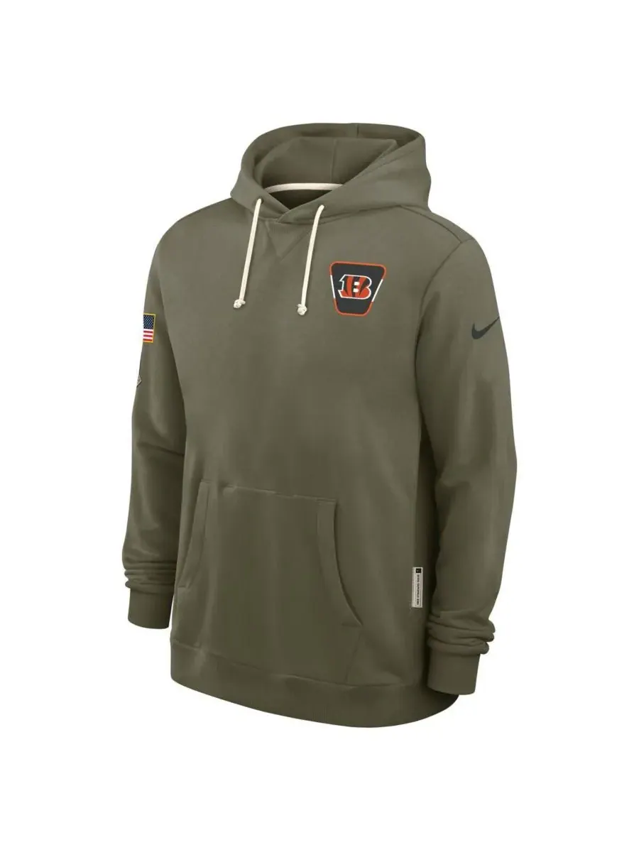 Nike Мужская толстовка Cincinnati Bengals Big Tall 2025 Salute to Service Sideline Dominant Force — изображение 4 из 5