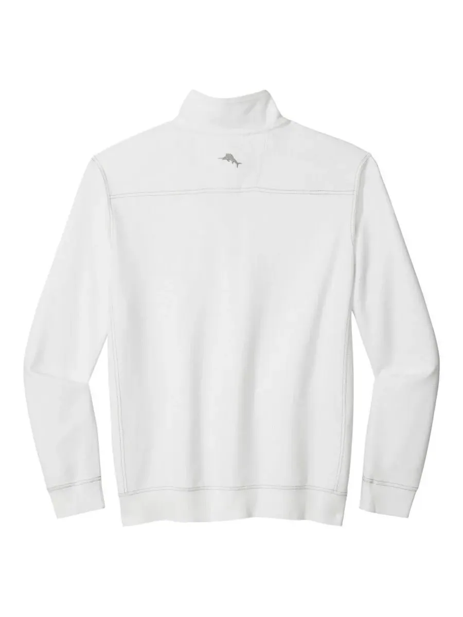 Tommy Bahama Мужская белая куртка с половинной молнией Georgia Bulldogs Montego Bay — изображение 2 из 3, белый