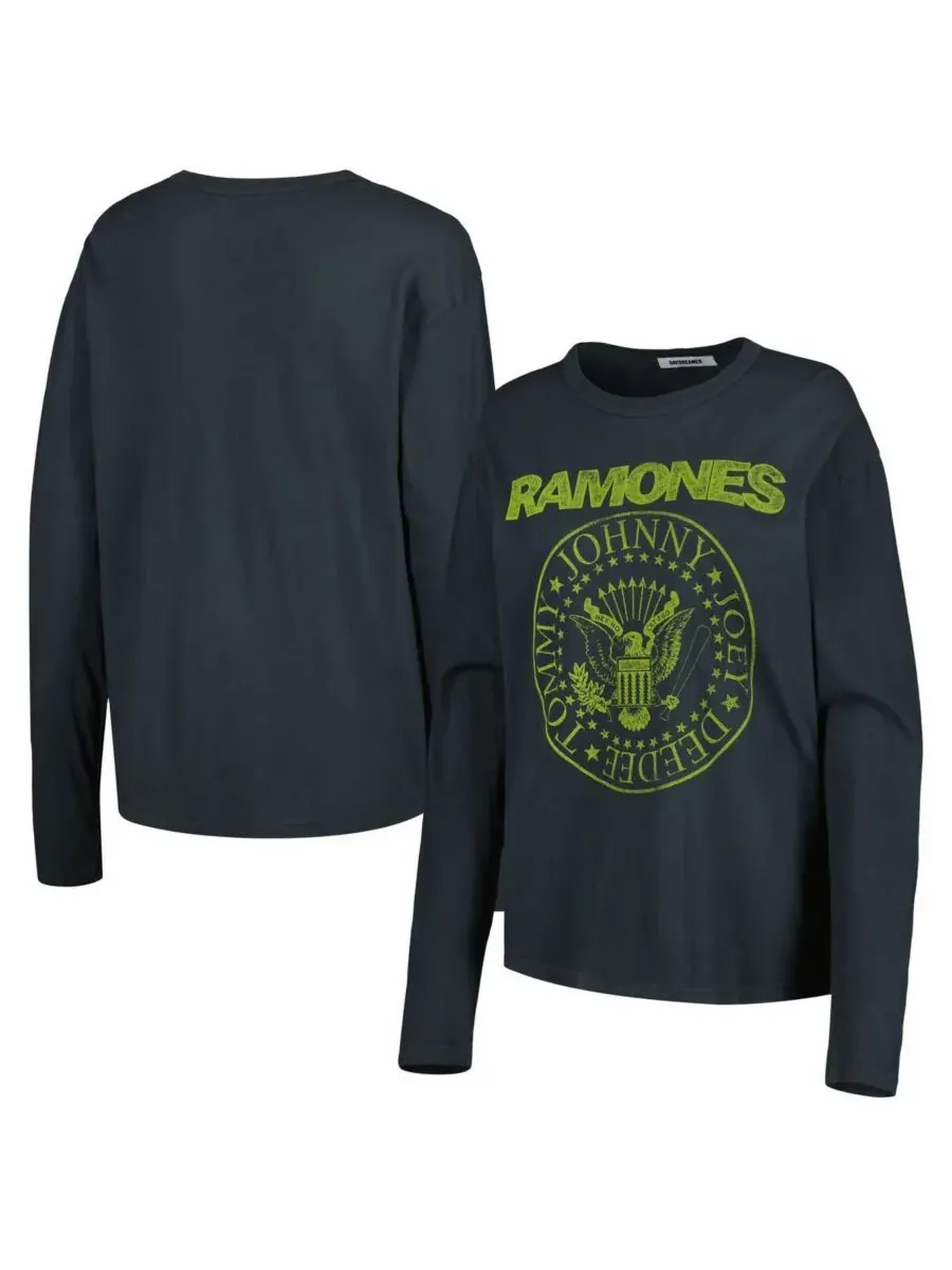 Daydreamer Женская черная футболка с длинным рукавом The Ramones — черный